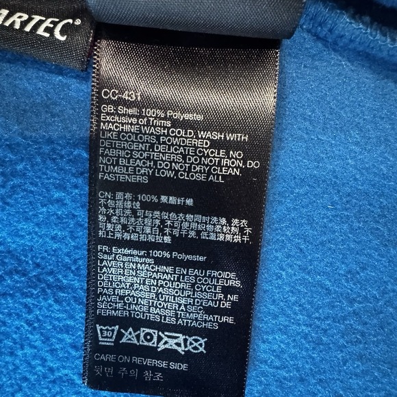 Marmot Men's XXL Blue Full Zip Fleece Polartec Pockets Outdoor Jacket - Picture 12 of 16